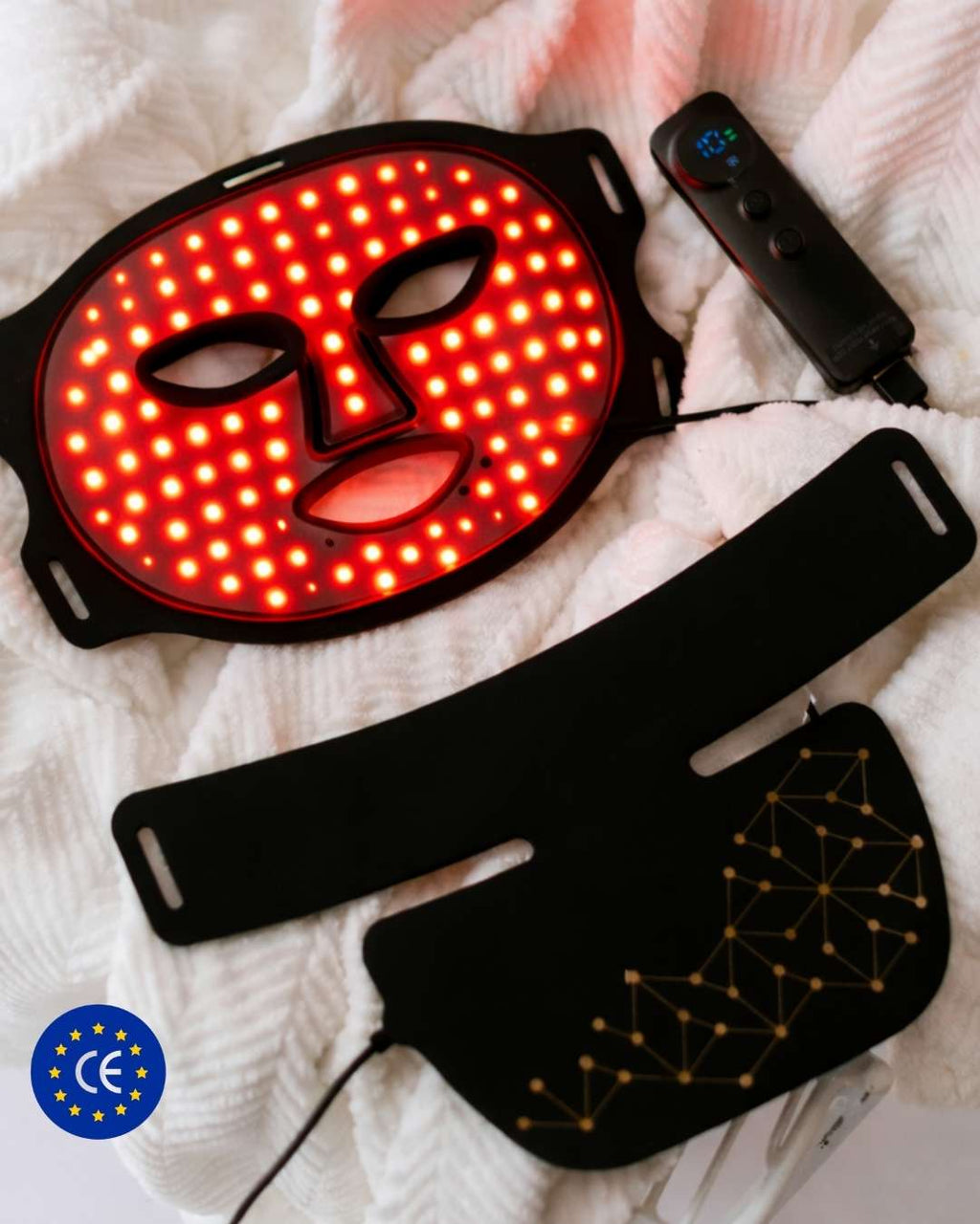 Pack masque LED visage et cou Nova Rituals - soin complet anti-âge certifié CE