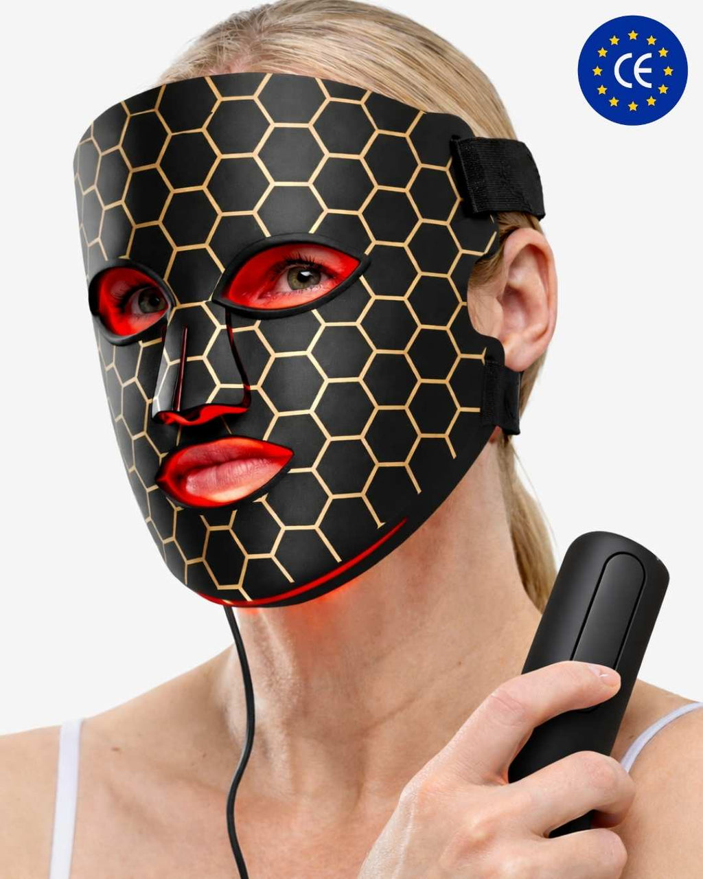 Masque LED visage Nova Rituals certifié CE - photothérapie 7 couleurs soin anti-âge