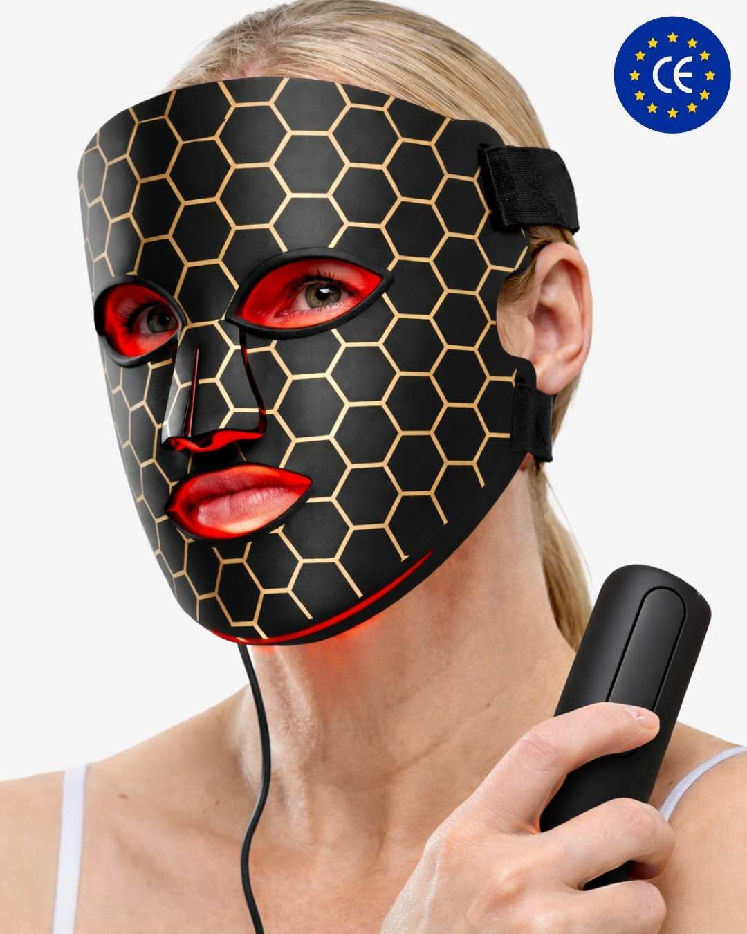 Masque LED visage Nova Rituals certifié CE - photothérapie 7 couleurs soin anti-âge