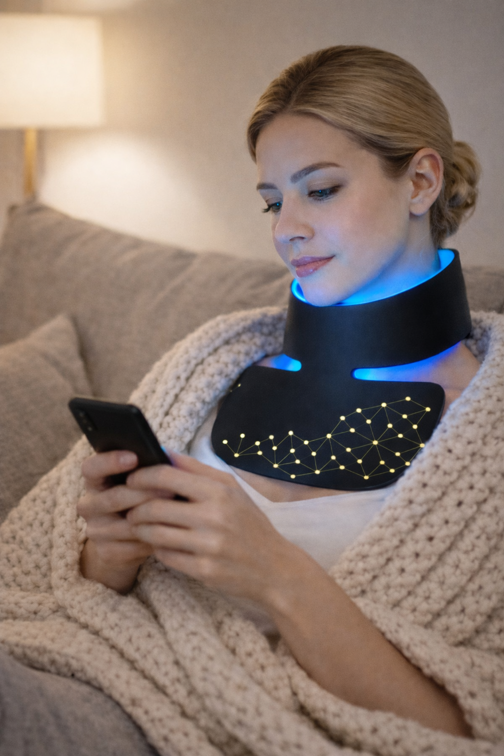 image produit bloc 2 masque cou decollete led peau