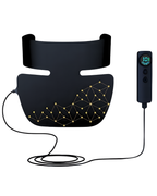 photo produit masque LED cou et decollete, soin peau, télécommande 